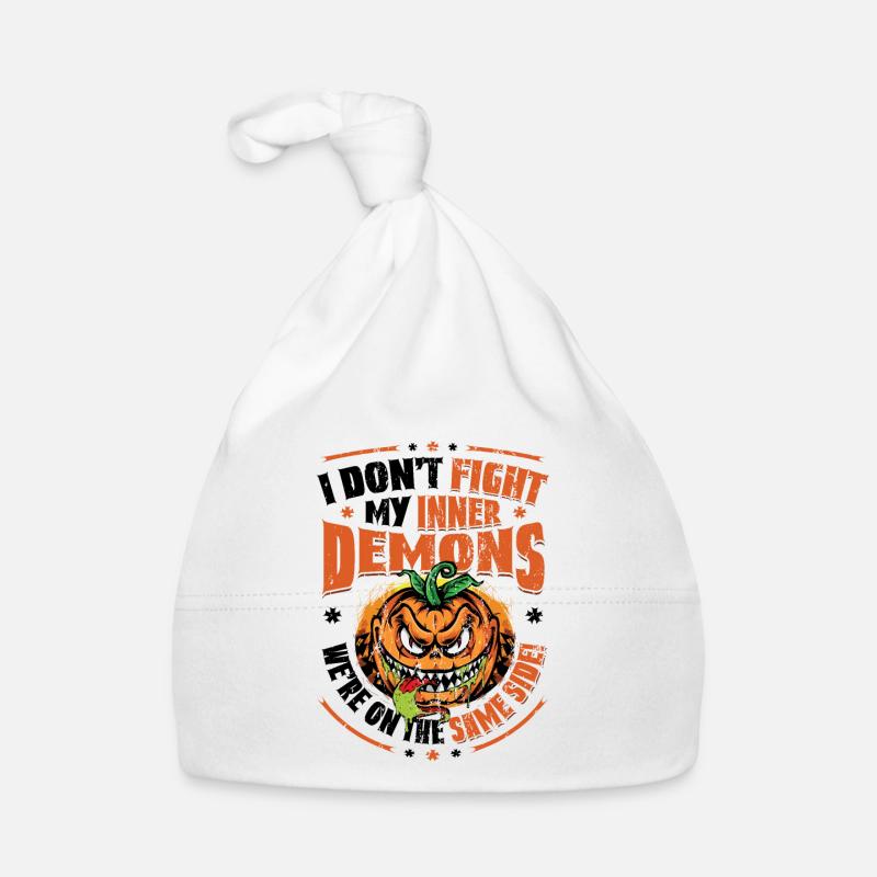 I like my inner demons, gothic humor. Organic Baby Cap