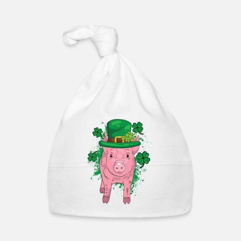 Trèfle Cochon chanceux Bonnet bio Bébé