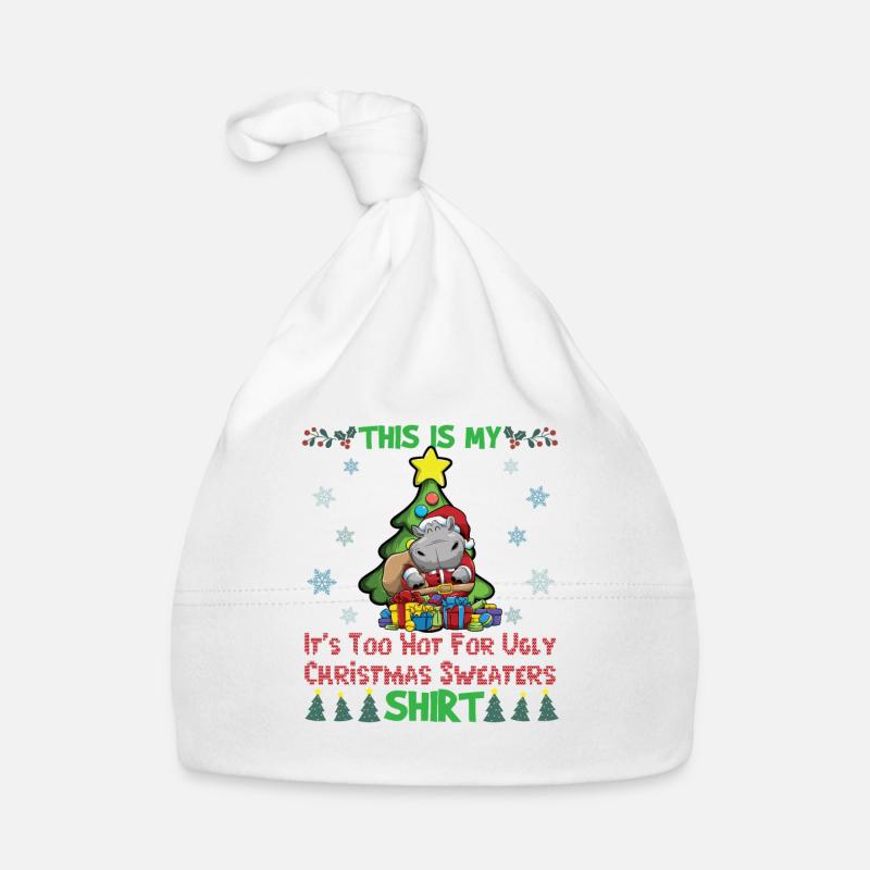 C'est mon pull de Noël il fait trop chaud pour moche Bonnet bio Bébé