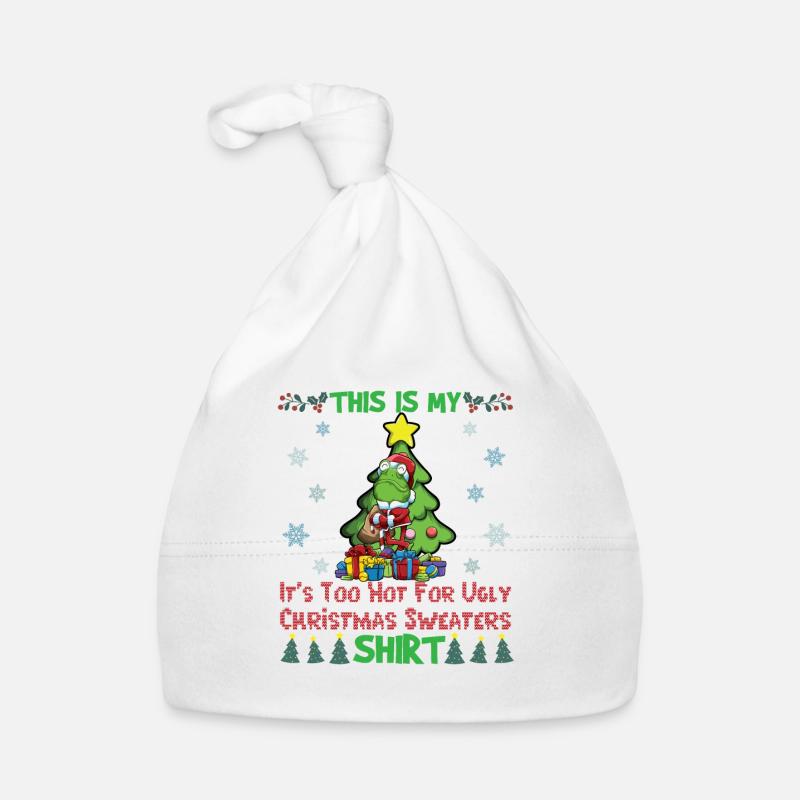 C'est mon pull de Noël il fait trop chaud pour moche Bonnet bio Bébé