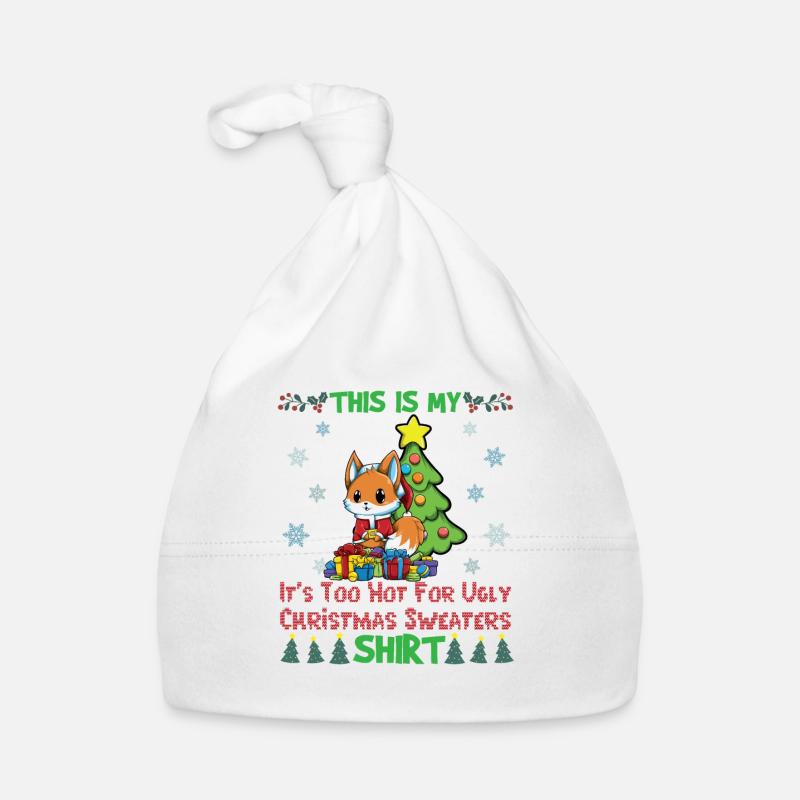 C'est mon pull de Noël il fait trop chaud pour moche Bonnet bio Bébé