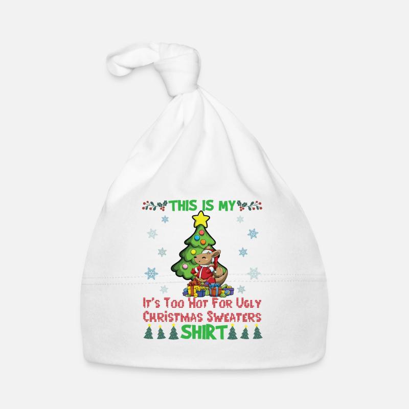 C'est mon pull de Noël il fait trop chaud pour moche Bonnet bio Bébé