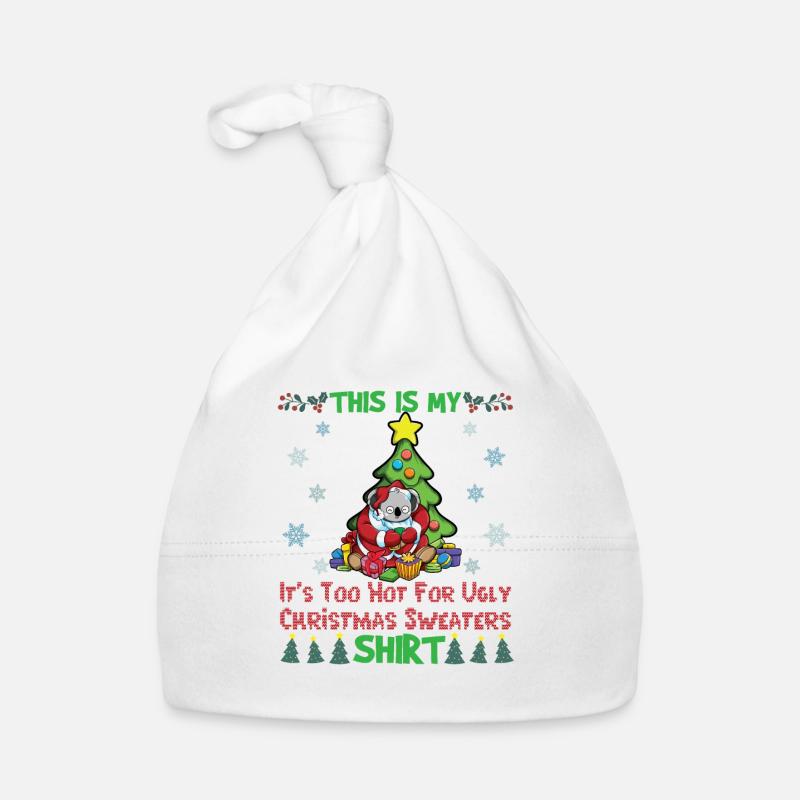 C'est mon pull de Noël il fait trop chaud pour moche Bonnet bio Bébé