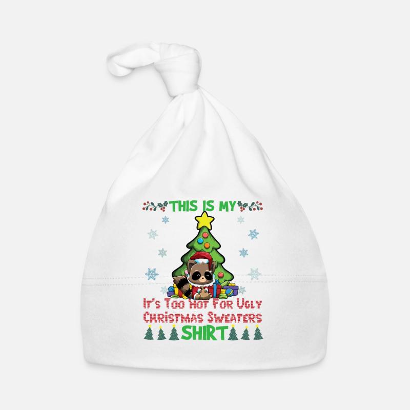 C'est mon pull de Noël il fait trop chaud pour moche Bonnet bio Bébé