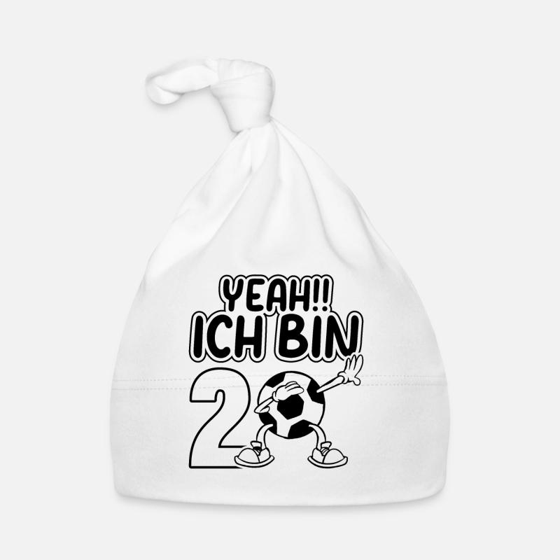 Fußball Spieler - Yeah Ich bin 20 Geburtstag Fußba Baby Bio-Mütze