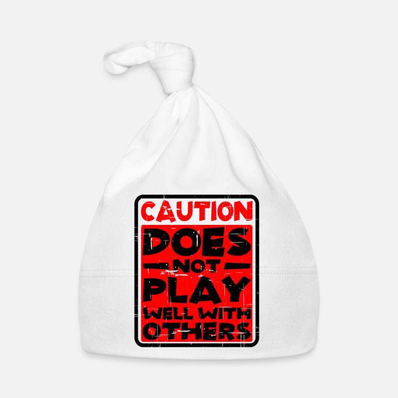 Caution, Does Not Play Well With Others 30 Baby Bio-Mütze