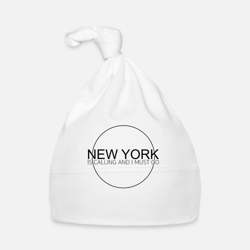 New York Spruch Baby Bio-Mütze