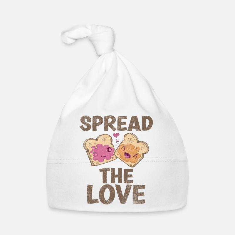 Spread the love spell with cool art Organic Baby Cap