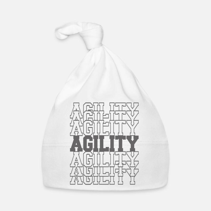 Agility lettering Organic Baby Cap