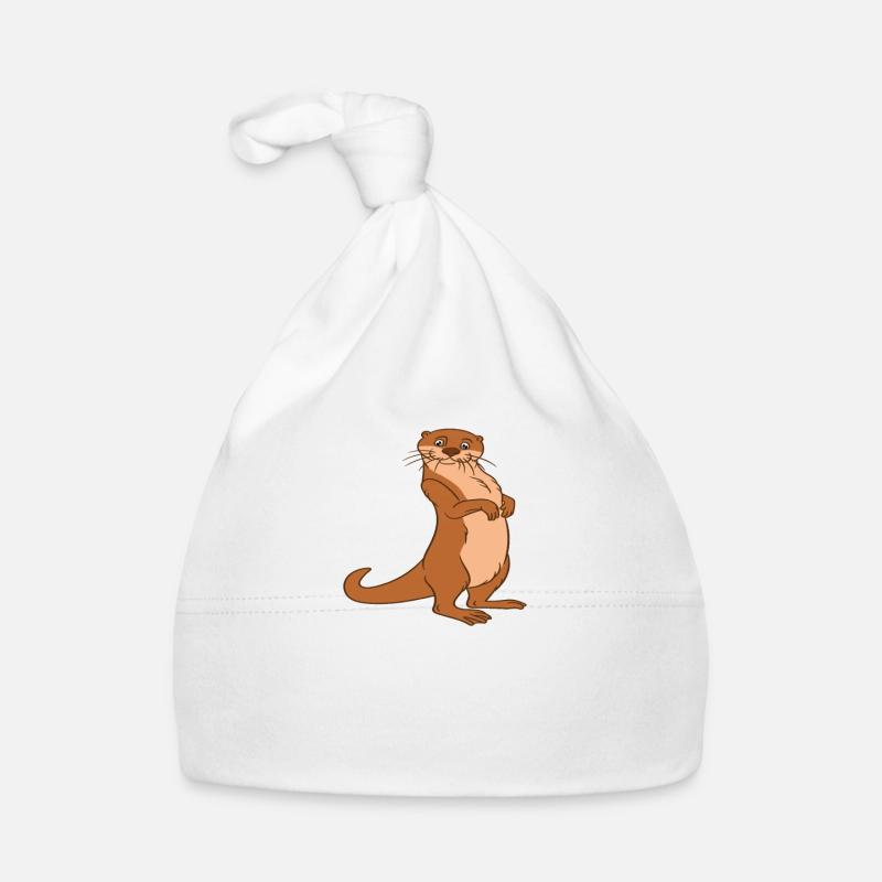 Niedliche Otter-Wortspiele Und Otter-Witze Baby Bio-Mütze