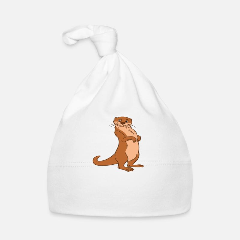 Niedliche Otter-Wortspiele Und Otter-Witze Baby Bio-Mütze