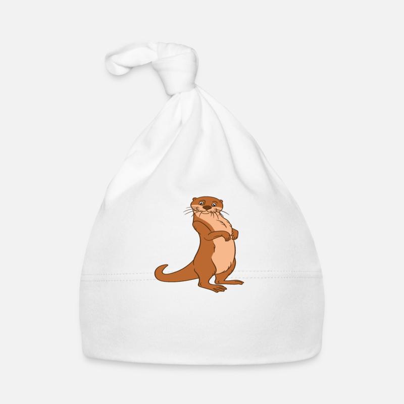 Niedliche Otter-Wortspiele Und Otter-Witze Baby Bio-Mütze