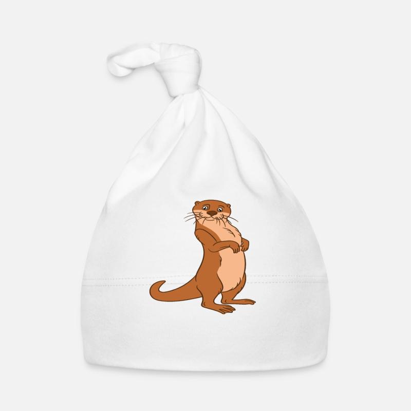 Niedliche Otter-Wortspiele Und Otter-Witze Baby Bio-Mütze