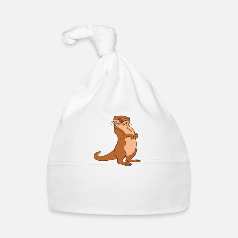 Niedliche Otter-Wortspiele Und Otter-Witze Baby Bio-Mütze
