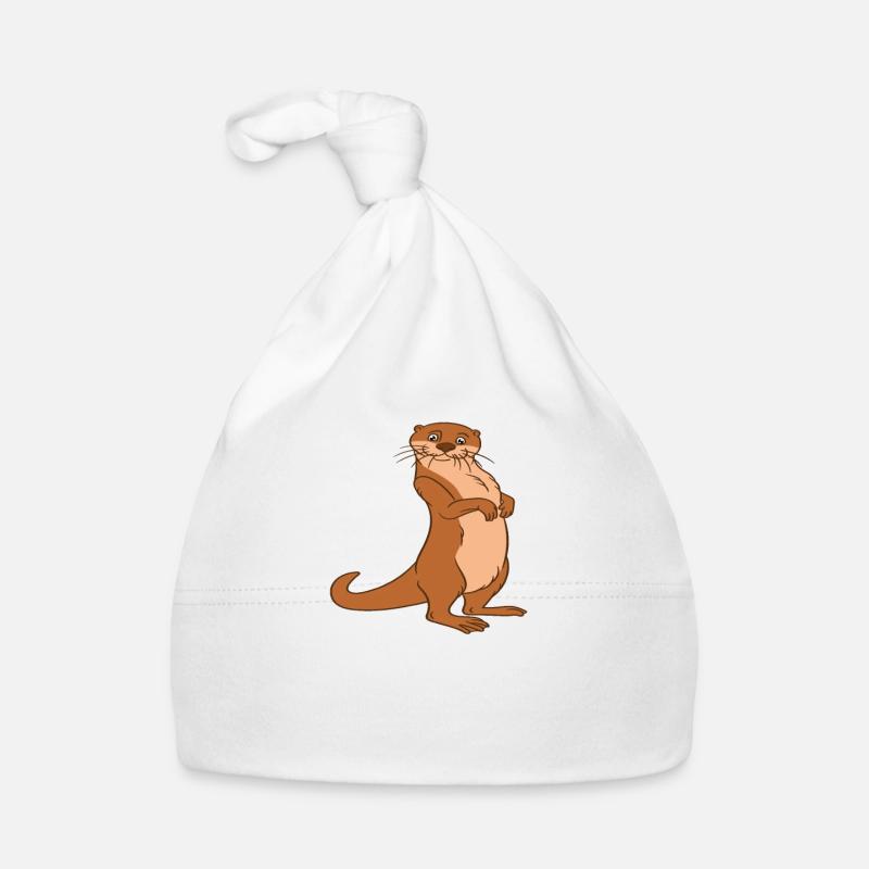 Niedliche Otter-Wortspiele Und Otter-Witze Baby Bio-Mütze