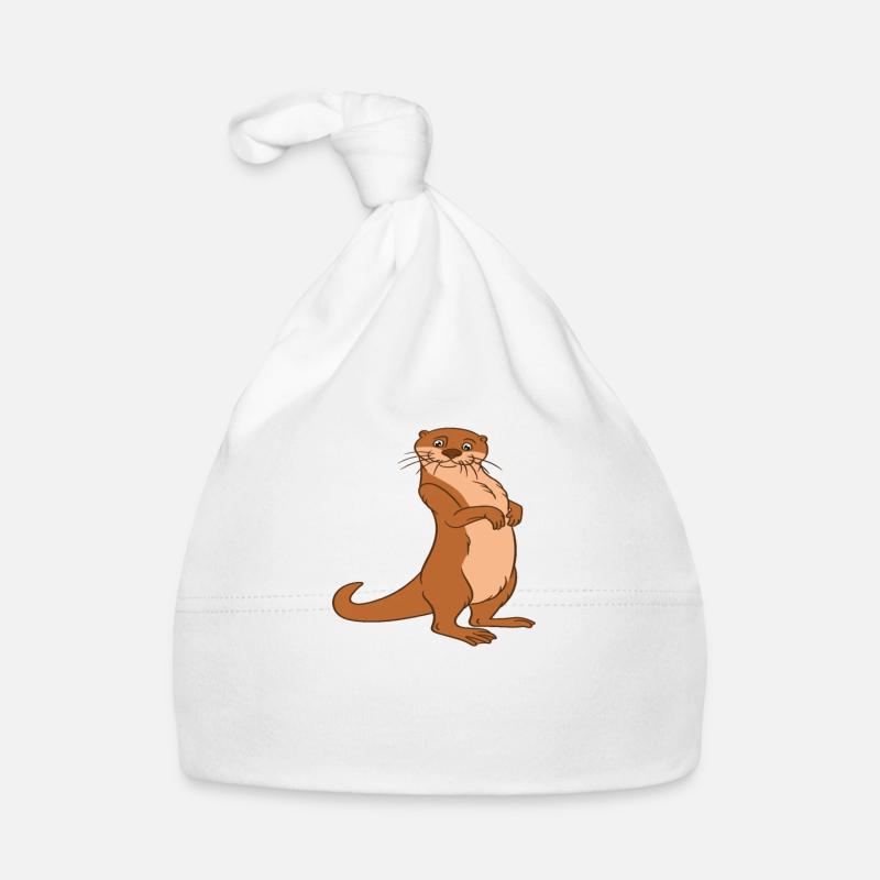 Niedliche Otter-Wortspiele Und Otter-Witze Baby Bio-Mütze
