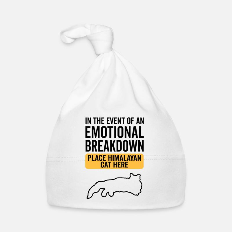Émotionnel - Chat himalayen Bonnet bio Bébé