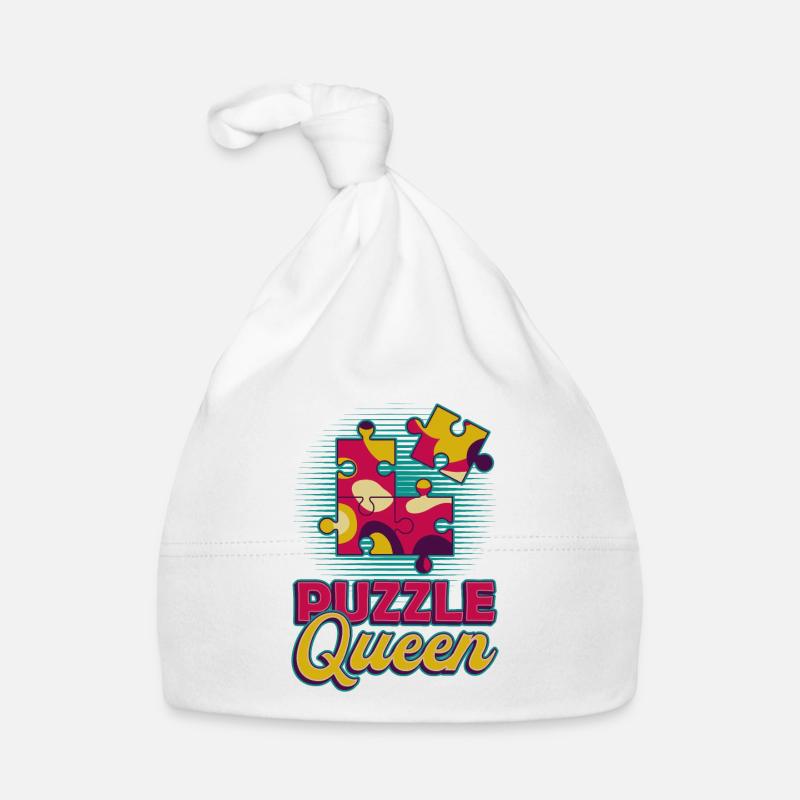 Puzzle Queen, puzzle game Organic Baby Cap