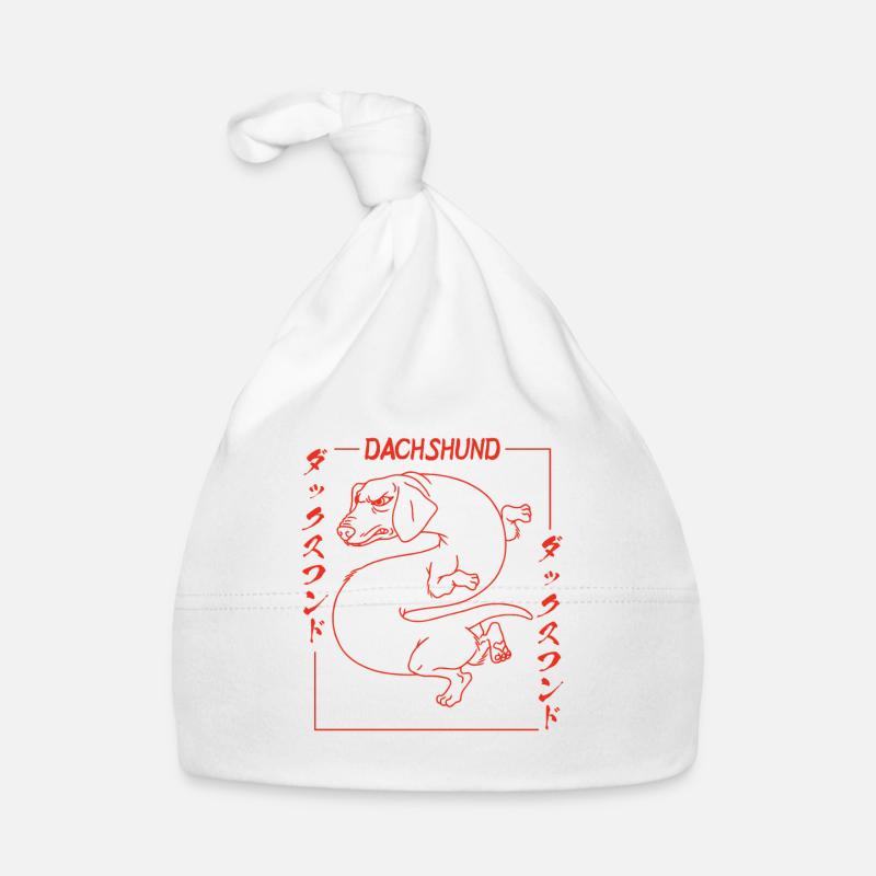 Japanischer Dackel Drache Dog Fun Dackel Baby Bio-Mütze