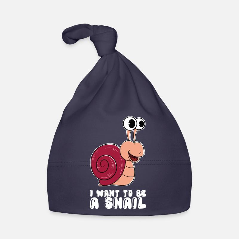 Ich Möchte Eine Schnecke Sein Baby Bio-Mütze