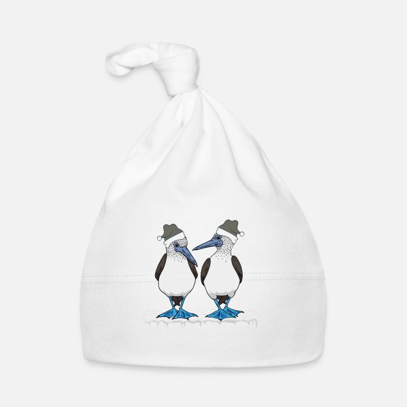 Blue-footed Christmas Organic Baby Cap