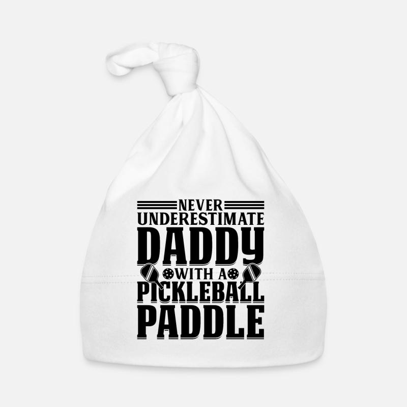 Never Underestimate Daddy With A Pickleball Paddle Baby Bio-Mütze