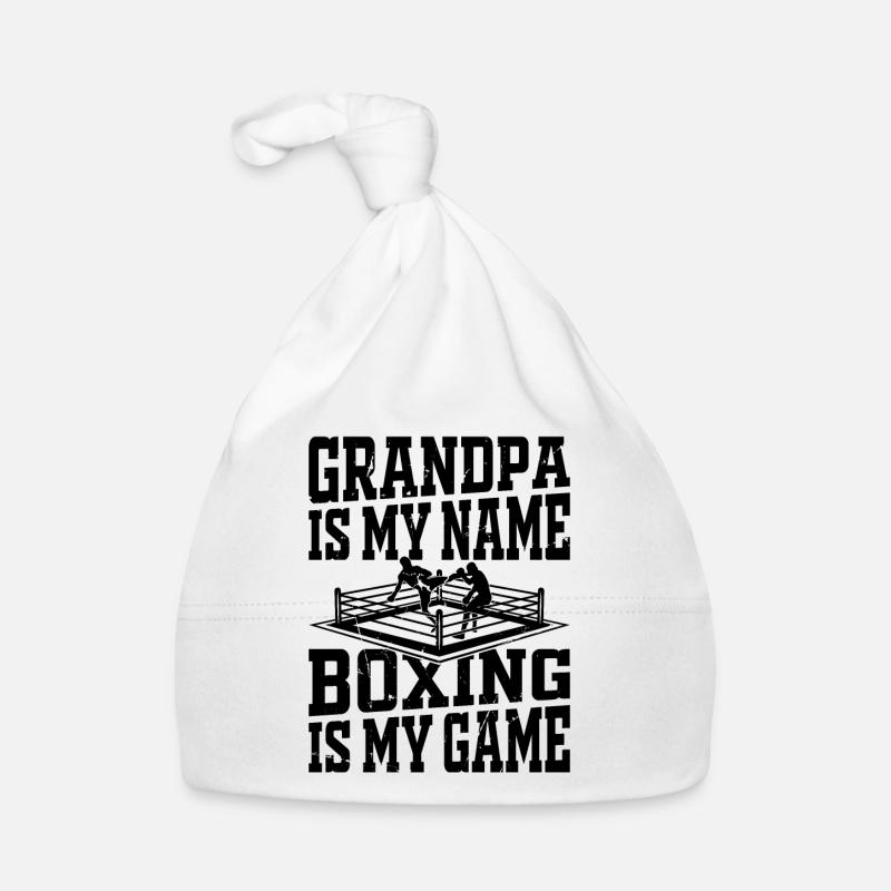 Boxe Combattant Boxe Grand-père est mon nom La boxe est Bonnet bio Bébé