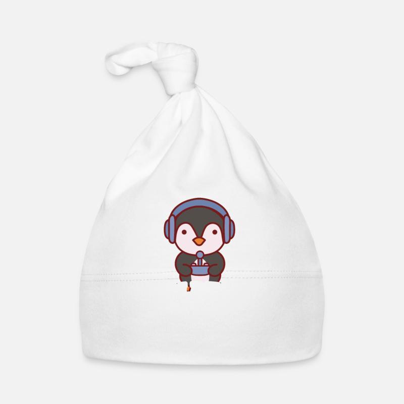 Cool Penguin joue à un jeu Bonnet bio Bébé