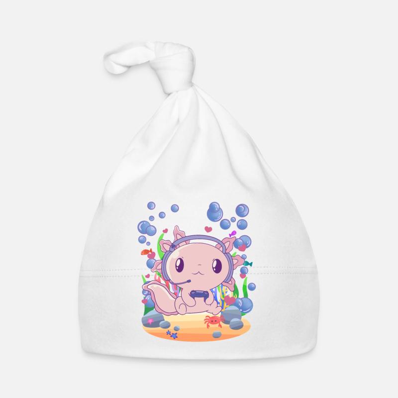 Axolotl gokt onder water Bio-muts voor baby's