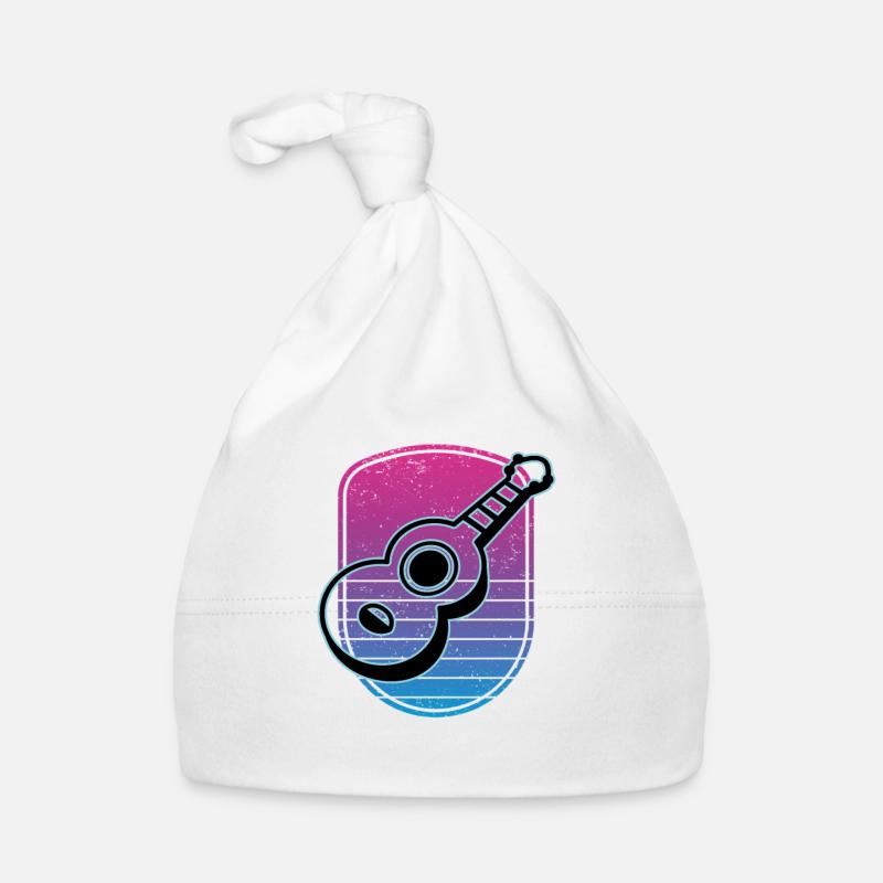 Ukulelen Vitage Baby Bio-Mütze