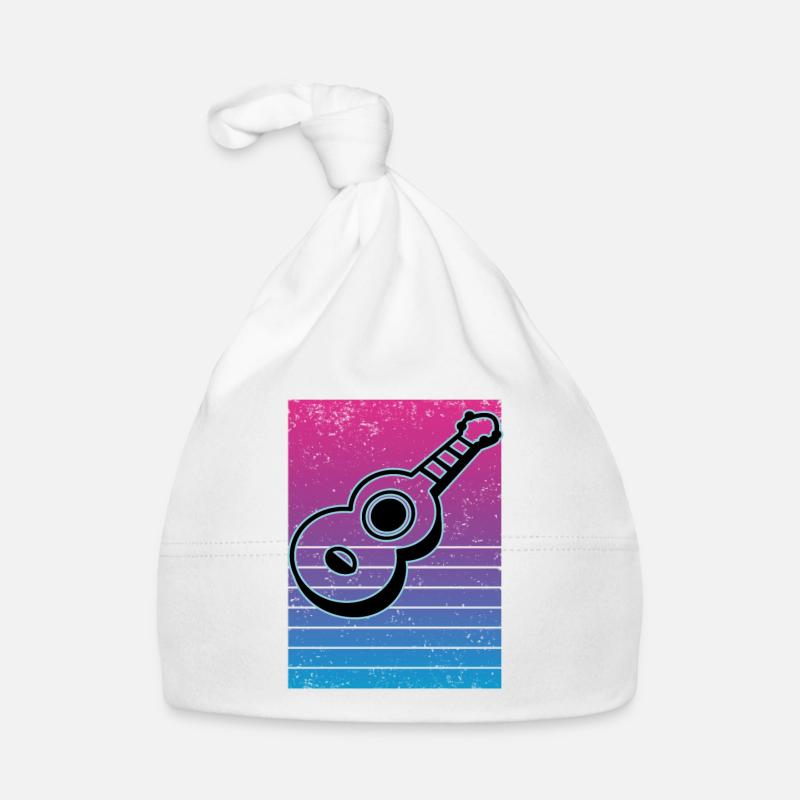Ukulelen Vitage Baby Bio-Mütze