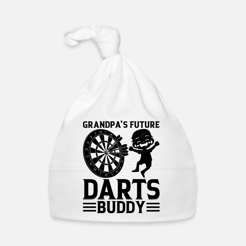 Darts Baby Darts Player Boy - Grandpa’s Future Dar Bonnet bio Bébé