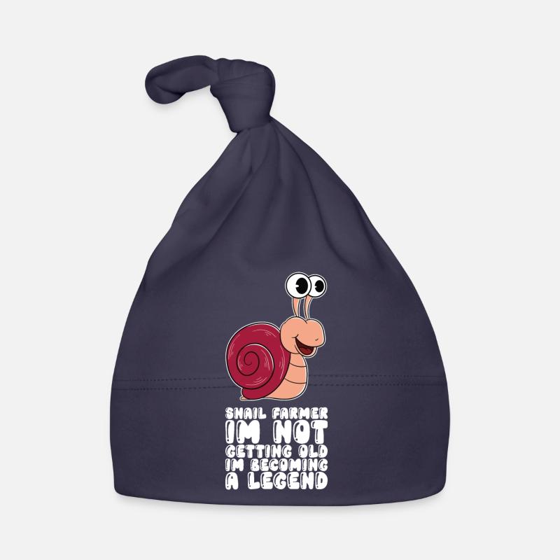 Snail farmer I'm not getting old Organic Baby Cap