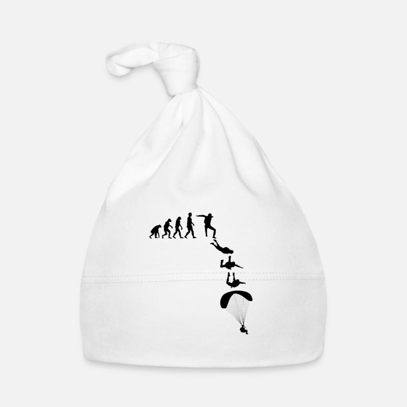 Evolution Graphic Paragliding Paraglider Skydiver Baby Bio-Mütze