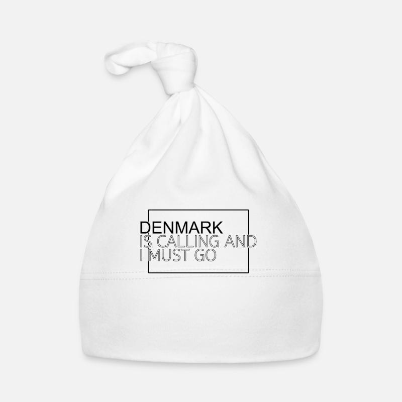 Dänemark Spruch - Baby Bio-Mütze - Weiß