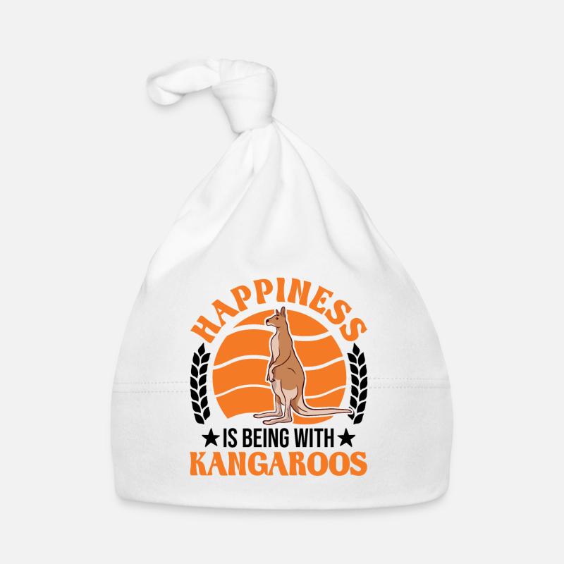 Känguru Glück Australisches Kangaroo Baby Bio-Mütze