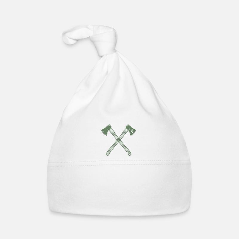 Axt gekreuzte Äxte Baby Bio-Mütze
