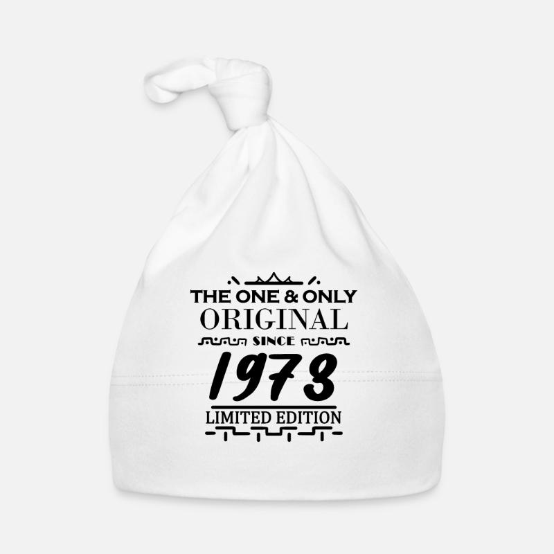 1973 - Année de construction 1973 - Naissance 1973 Bonnet bio Bébé