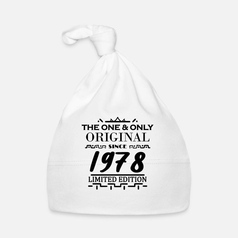 1978 - Année de construction 1978 - Né en 1978 Bonnet bio Bébé