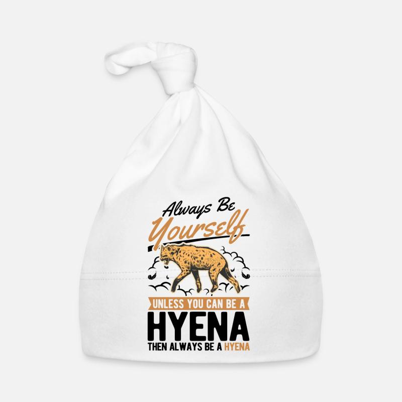 Always be yourself Hyena Erdwolf Hyäne Baby Bio-Mütze