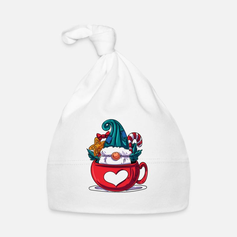 Nain de Noël dans une tasse Bonnet bio Bébé