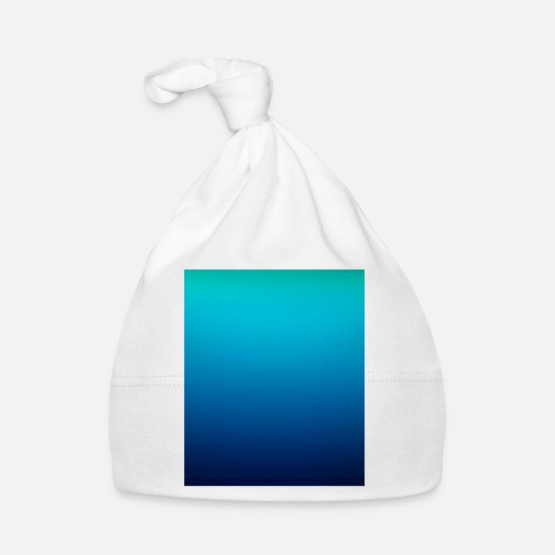 Deep ocean gradient color Organic Baby Cap