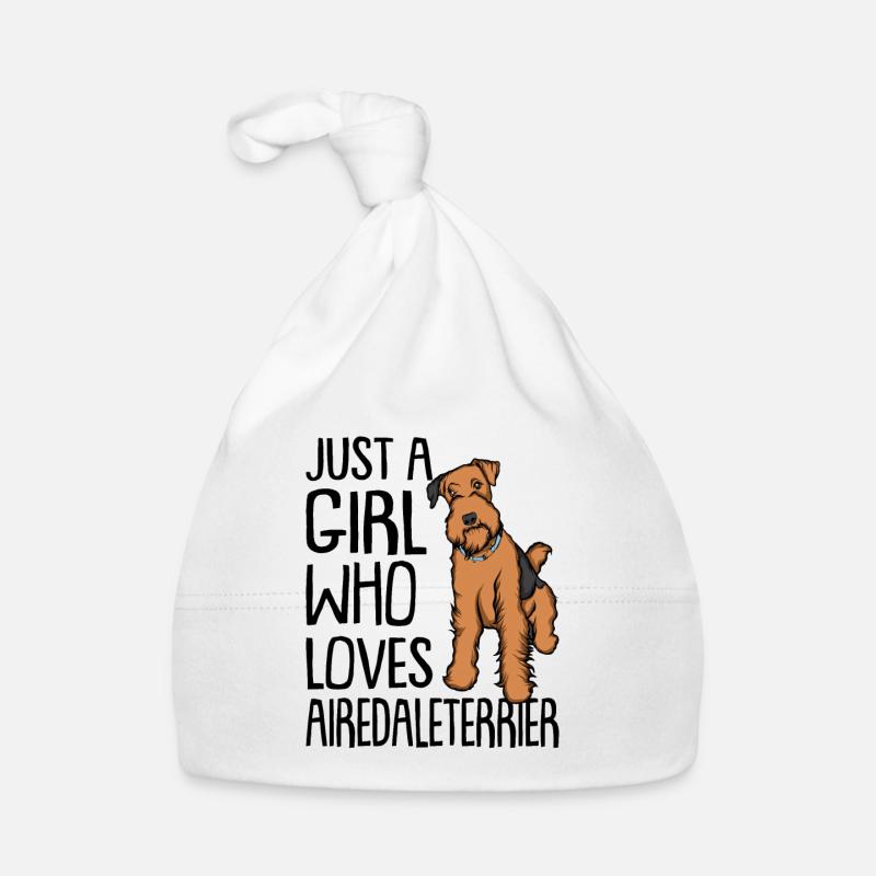 Airedaleterrier Baby Bio-Mütze