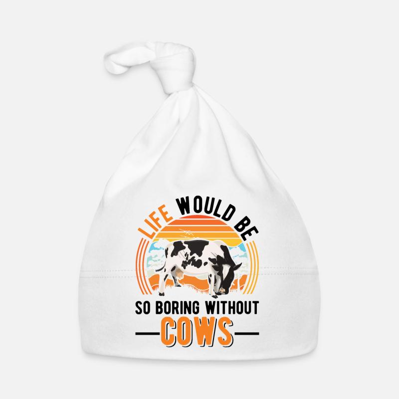 Cow Cattle breeder Farmer Cows Organic Baby Cap
