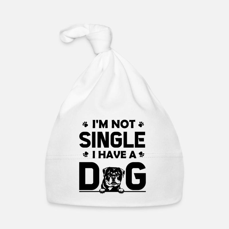 Ik ben niet single - ik heb een Rottweiler Bio-muts voor baby's