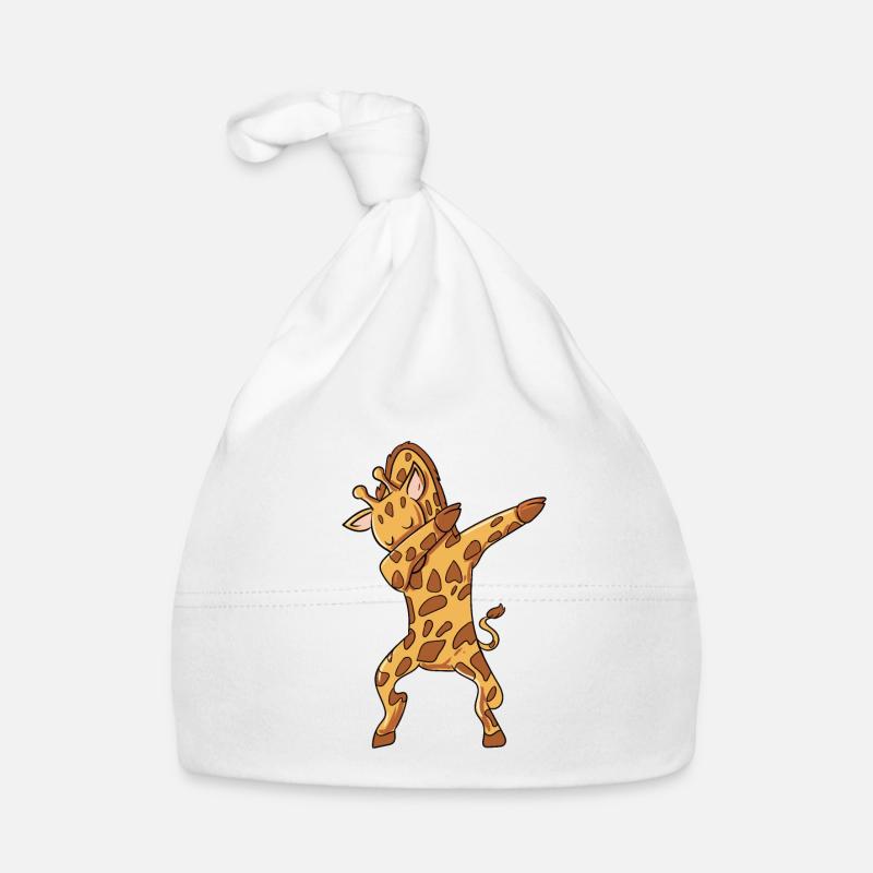 Girafe Dabbing Bonnet bio Bébé