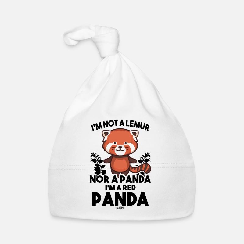 Je suis un panda roux Bonnet bio Bébé
