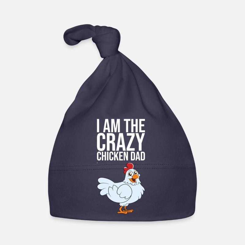I Am The Crazy Chicken Dad Baby Bio-Mütze