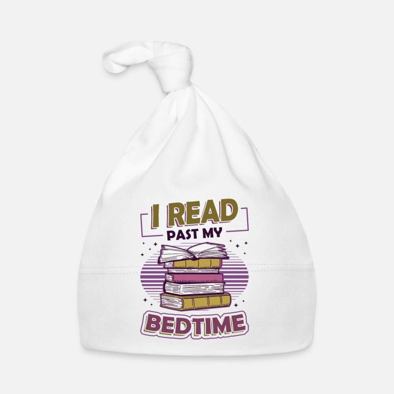 I Read Past My Bedtime, Reading Books Organic Baby Cap