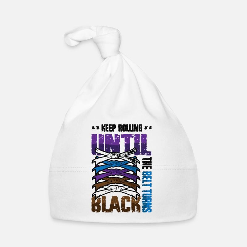 Keep turning until the belt turns black, karate Organic Baby Cap